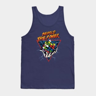 Behold the Power - Rubik's Cube Inspired Design for those who know How to Solve a Cube Tank Top